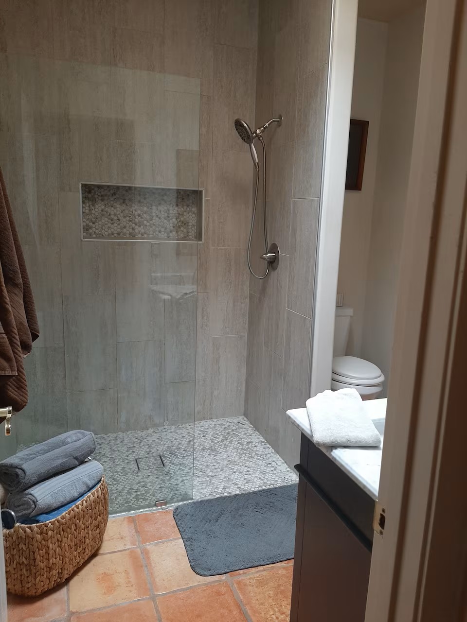 Private bathroom with gorgeous shower